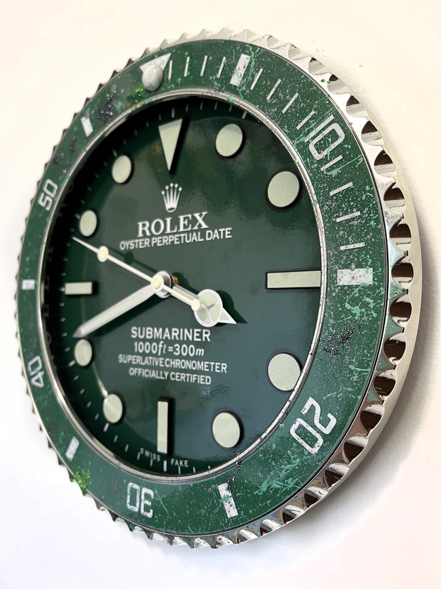 Orologio Sub Classic Green Custom da Parete X