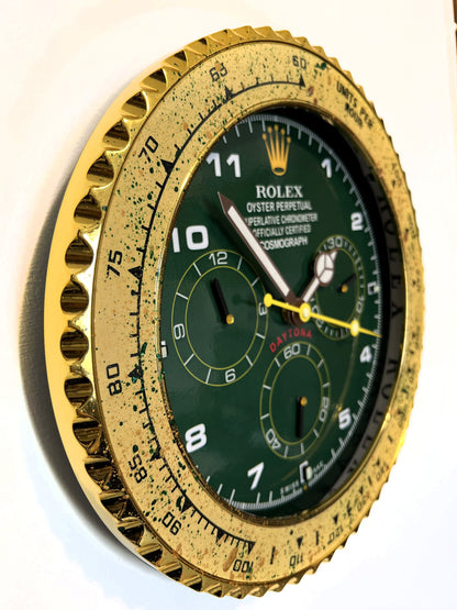 Orologio Day Green Gold Custom da Parete X