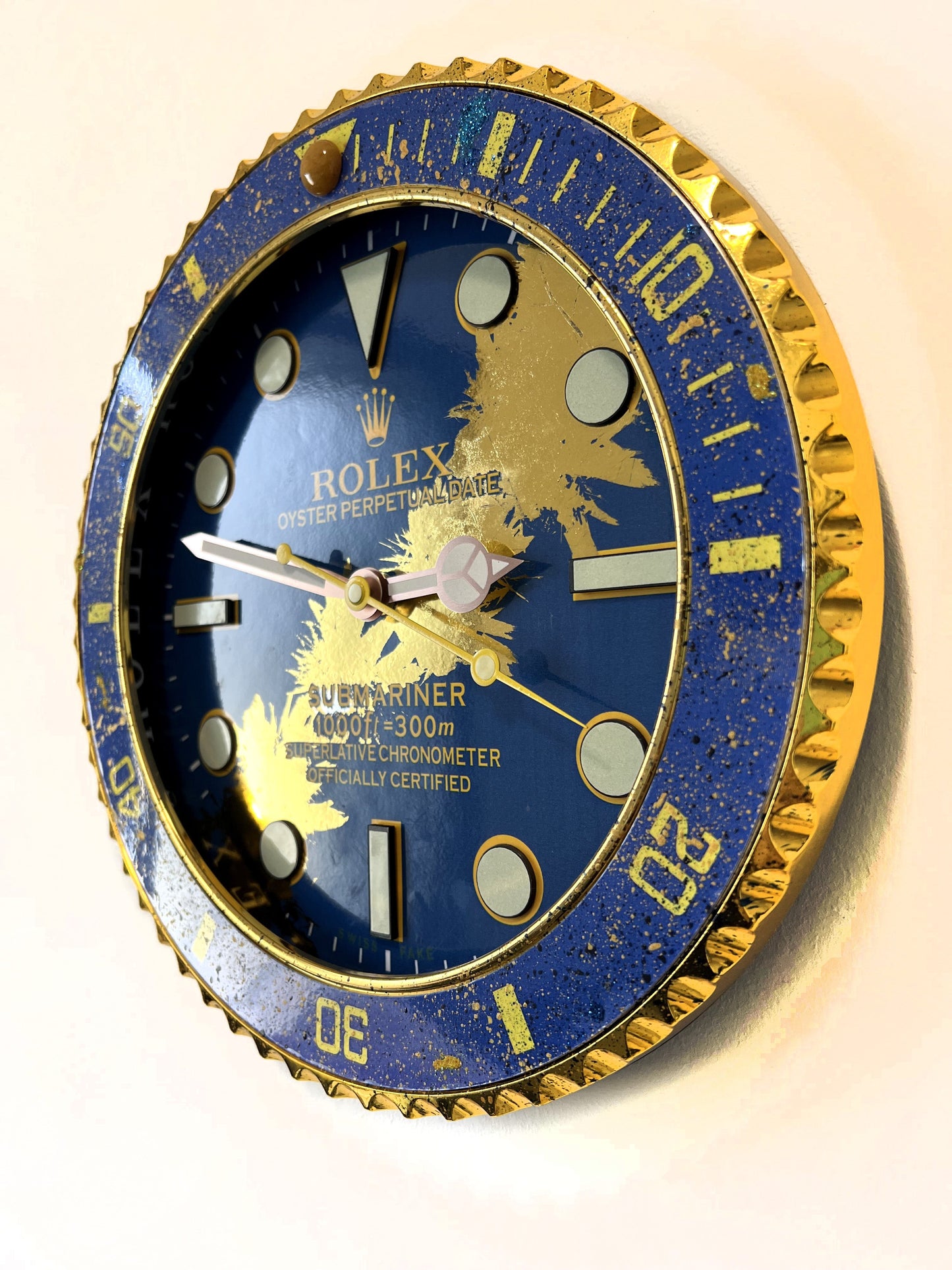 Orologio Sub Deep Blue Custom da Parete X