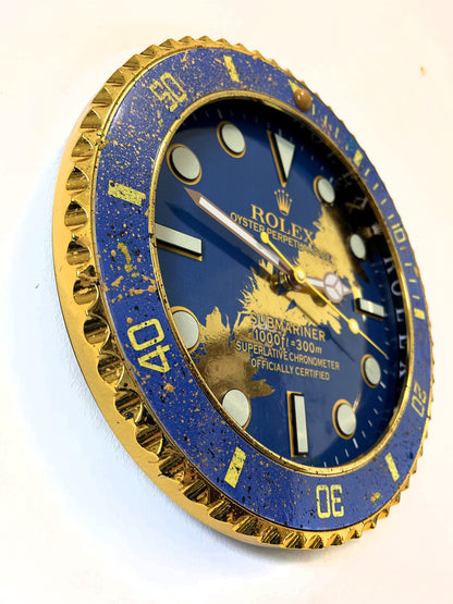 Orologio Sub Deep Blue Custom da Parete X
