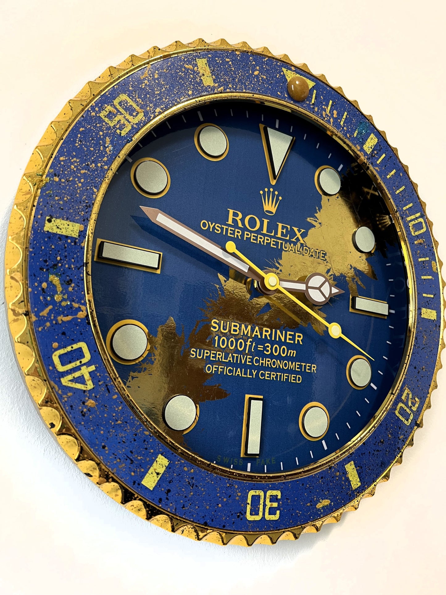 Orologio Sub Deep Blue Custom da Parete X