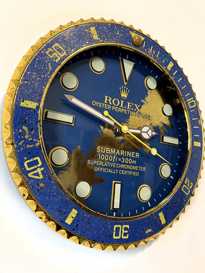 Orologio Sub Deep Blue Custom da Parete X