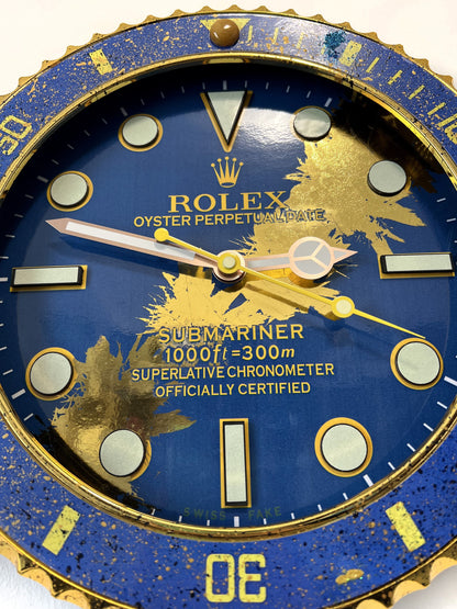 Orologio Sub Deep Blue Custom da Parete X