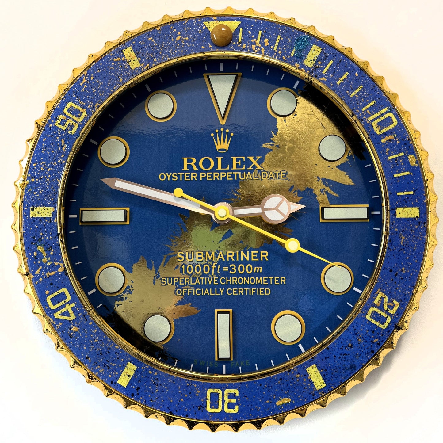 Orologio Sub Deep Blue Custom da Parete X