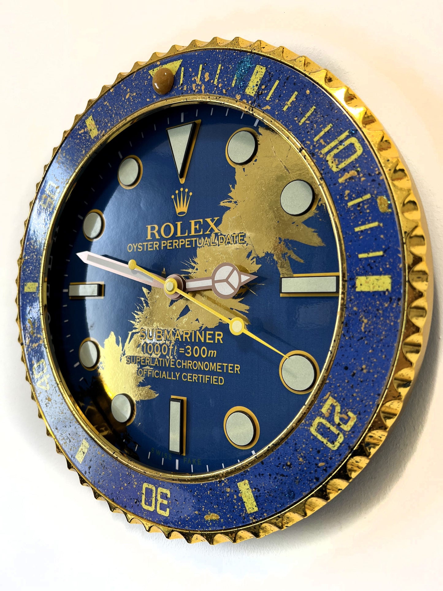 Orologio Sub Deep Blue Custom da Parete X