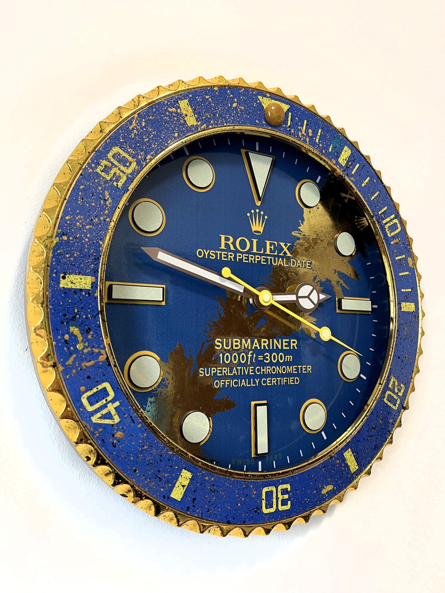 Orologio Sub Deep Blue Custom da Parete X