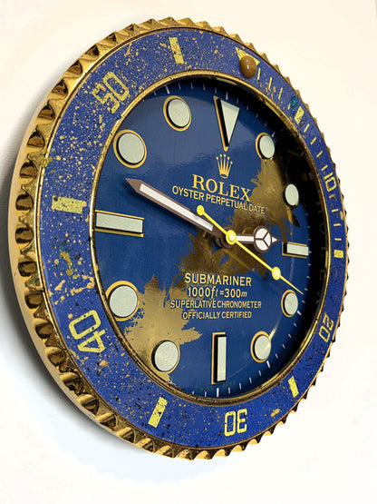 Orologio Sub Deep Blue Custom da Parete X
