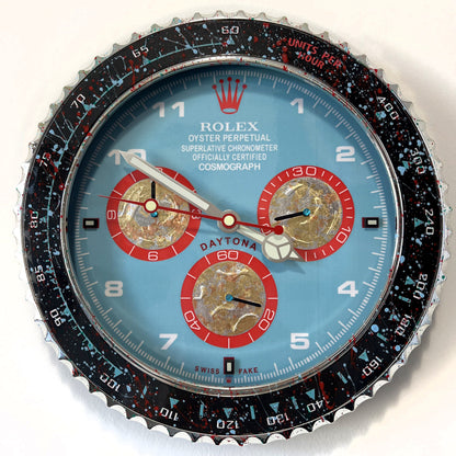 Orologio Day Dirty Blue Custom da Parete X