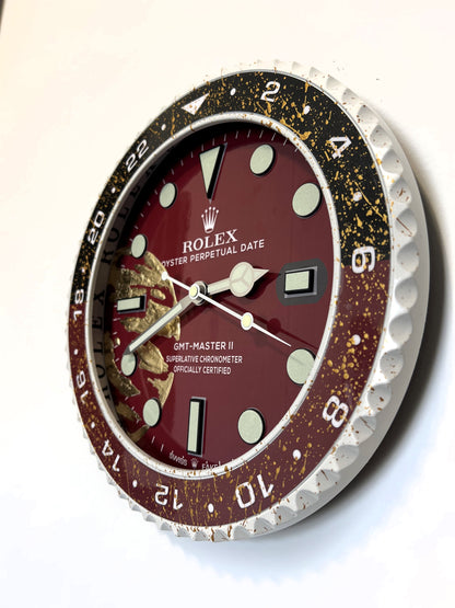 Orologio GMT The Bordeaux World Custom da Parete X