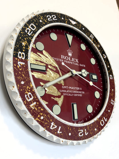 Orologio GMT The Bordeaux World Custom da Parete X