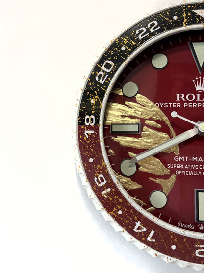 Orologio GMT The Bordeaux World Custom da Parete X