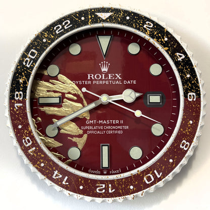 Orologio GMT The Bordeaux World Custom da Parete X