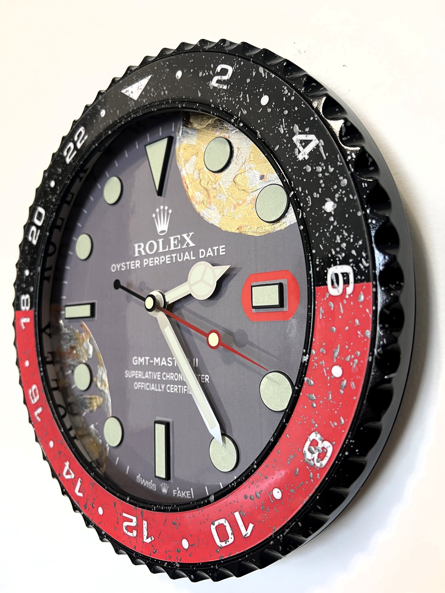 Orologio GMT Fake World Custom da Parete X