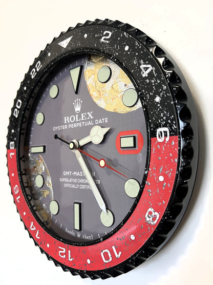 Orologio GMT Fake World Custom da Parete X