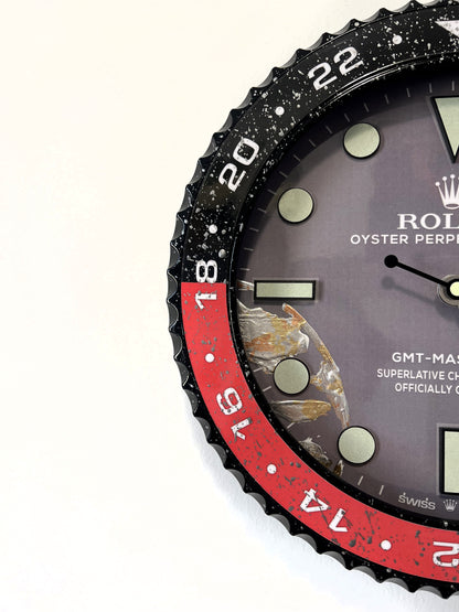 Orologio GMT Fake World Custom da Parete X