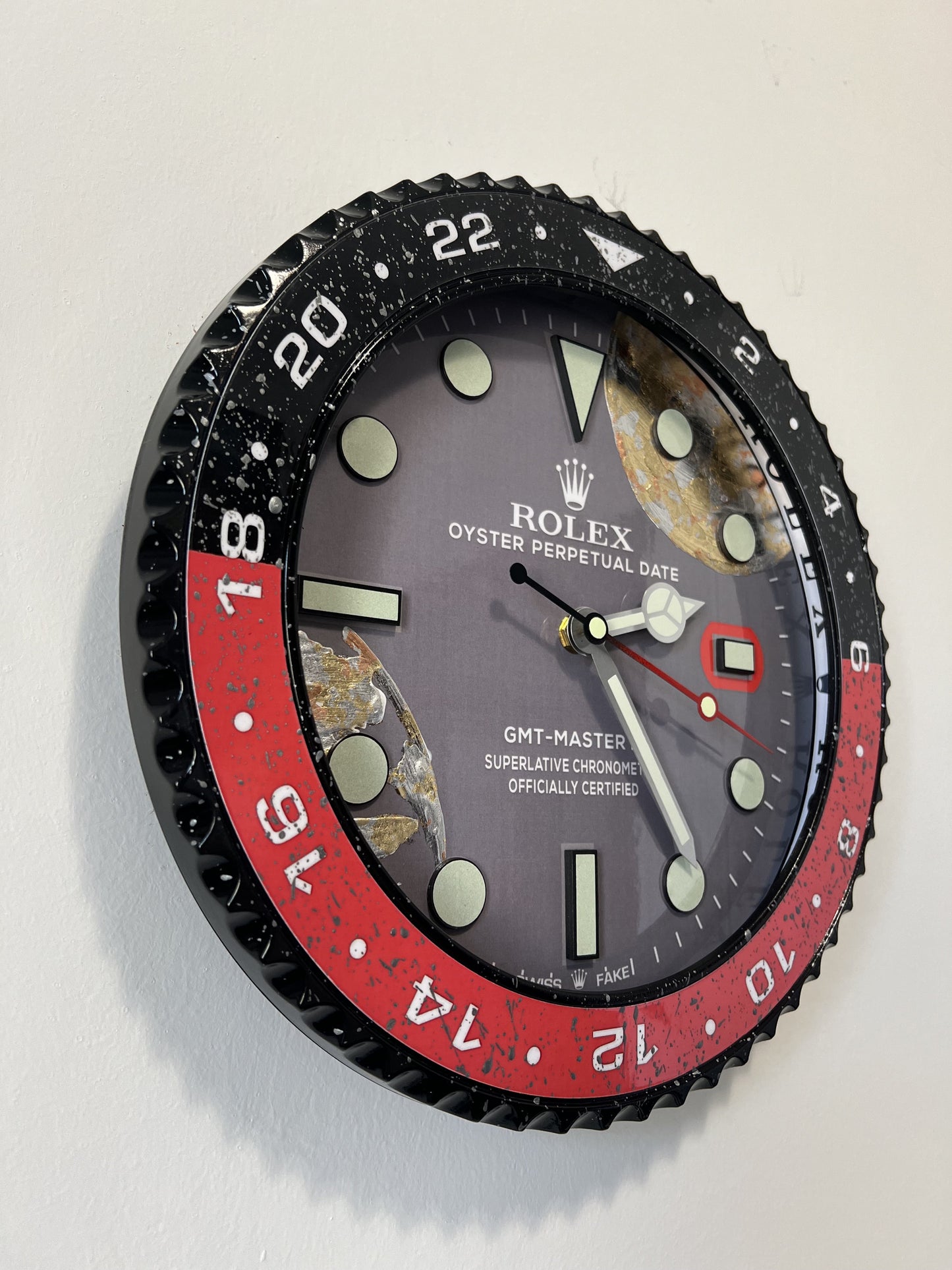 Orologio GMT Fake World Custom da Parete X