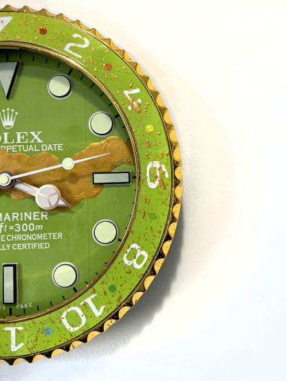 Orologio Sub Pistacchio Custom da Parete X