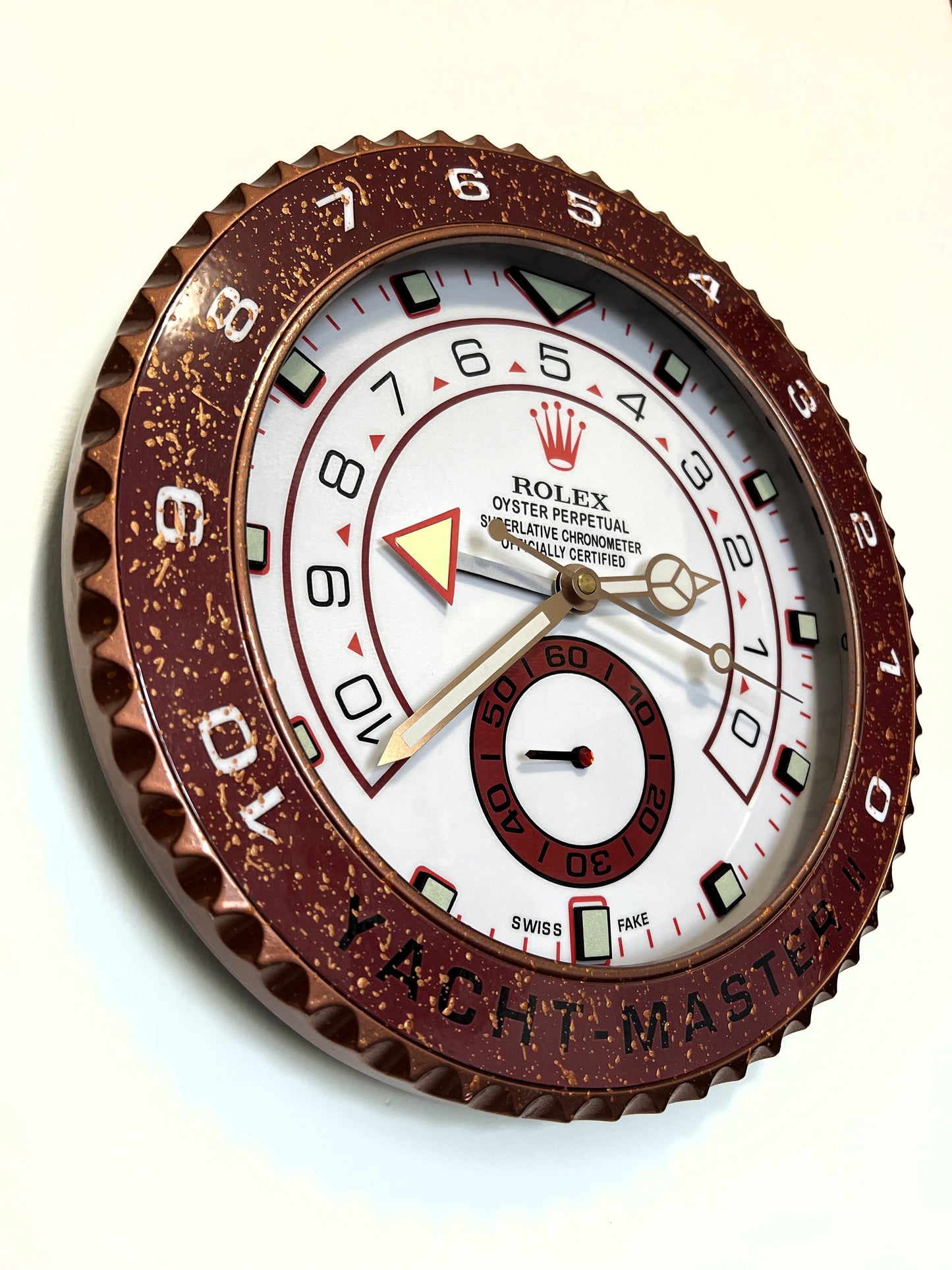 Orologio Yacht Bordeaux Lake Custom da Parete X