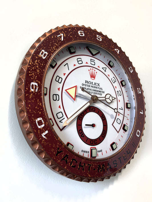 Orologio Yacht Bordeaux Lake Custom da Parete X