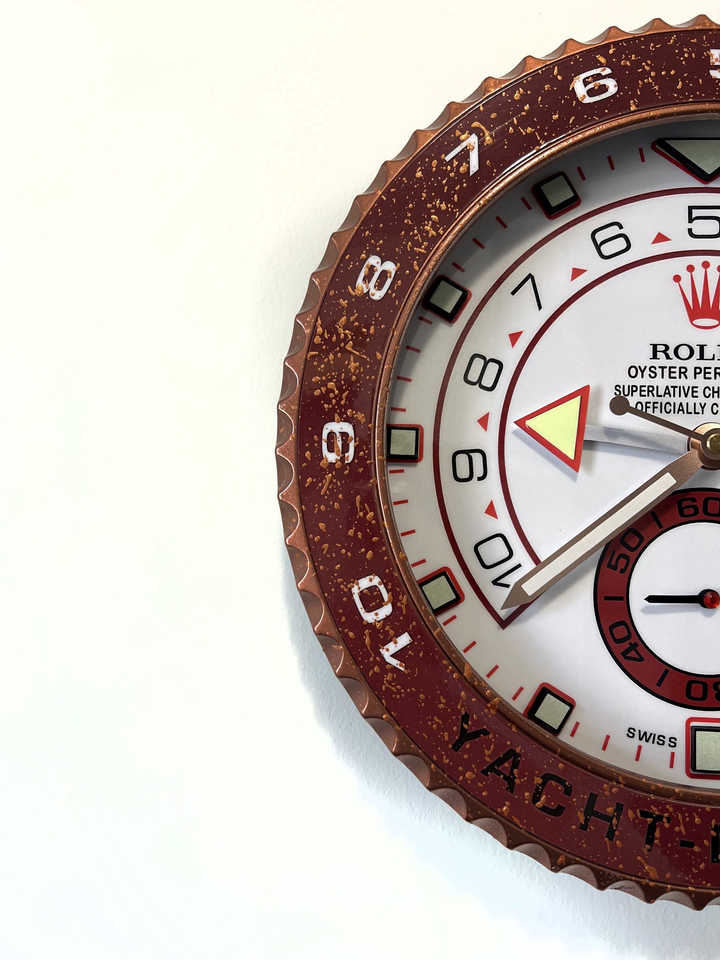 Orologio Yacht Bordeaux Lake Custom da Parete X