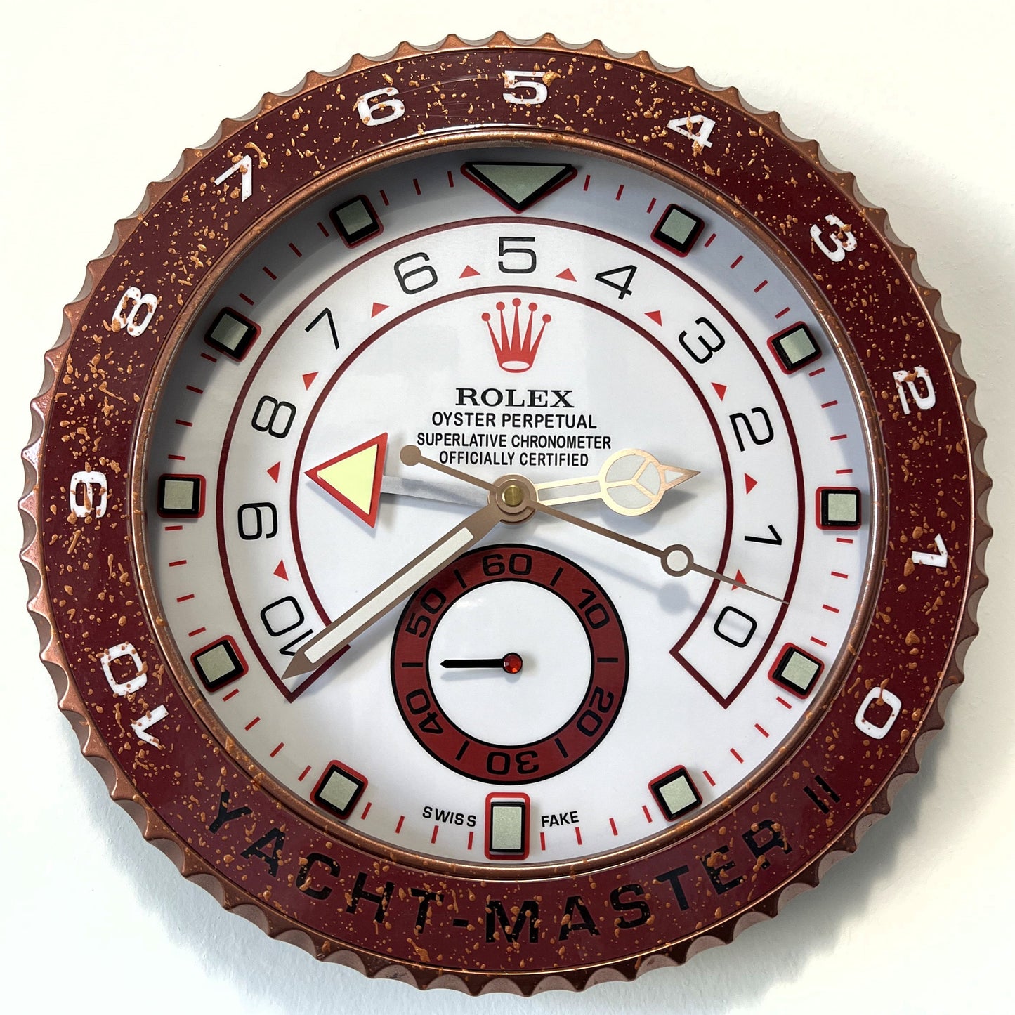 Orologio Yacht Bordeaux Lake Custom da Parete X