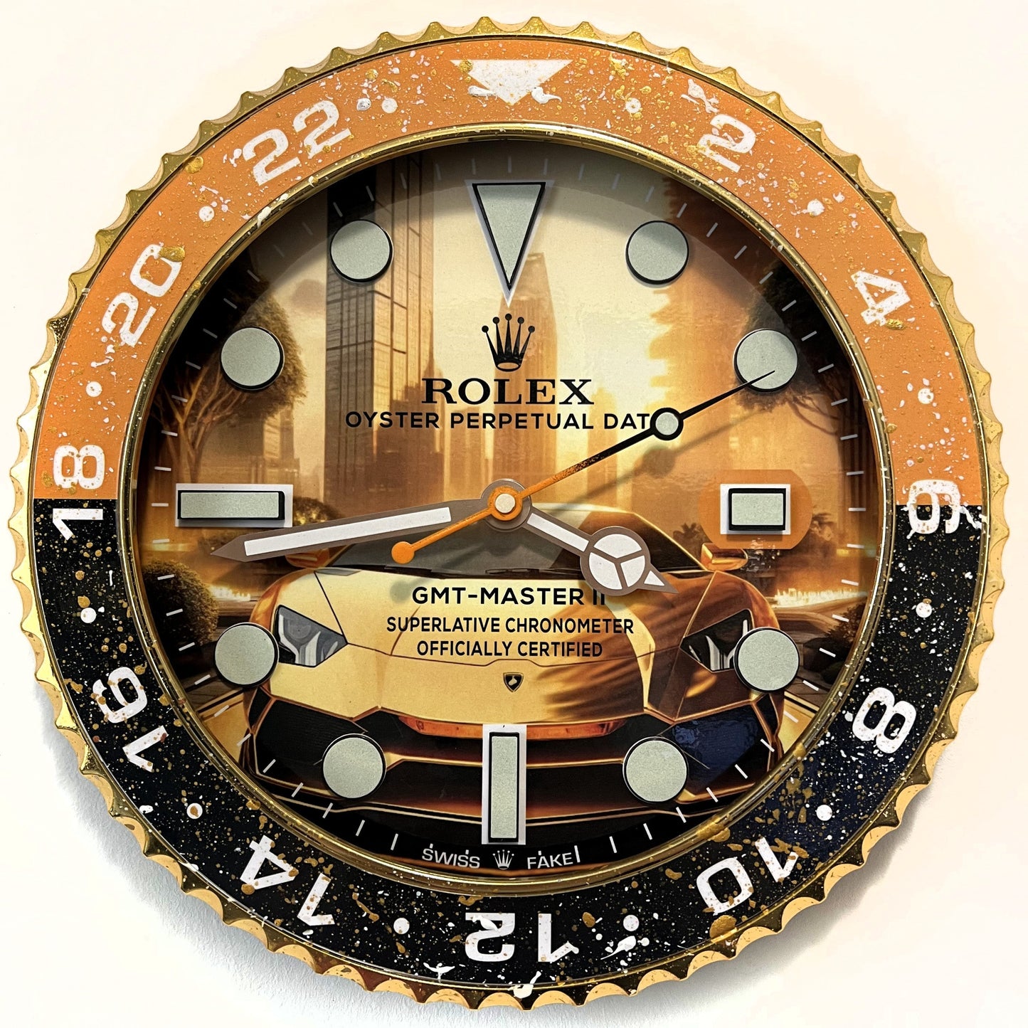 Orologio GMT The Lambo Custom da Parete X