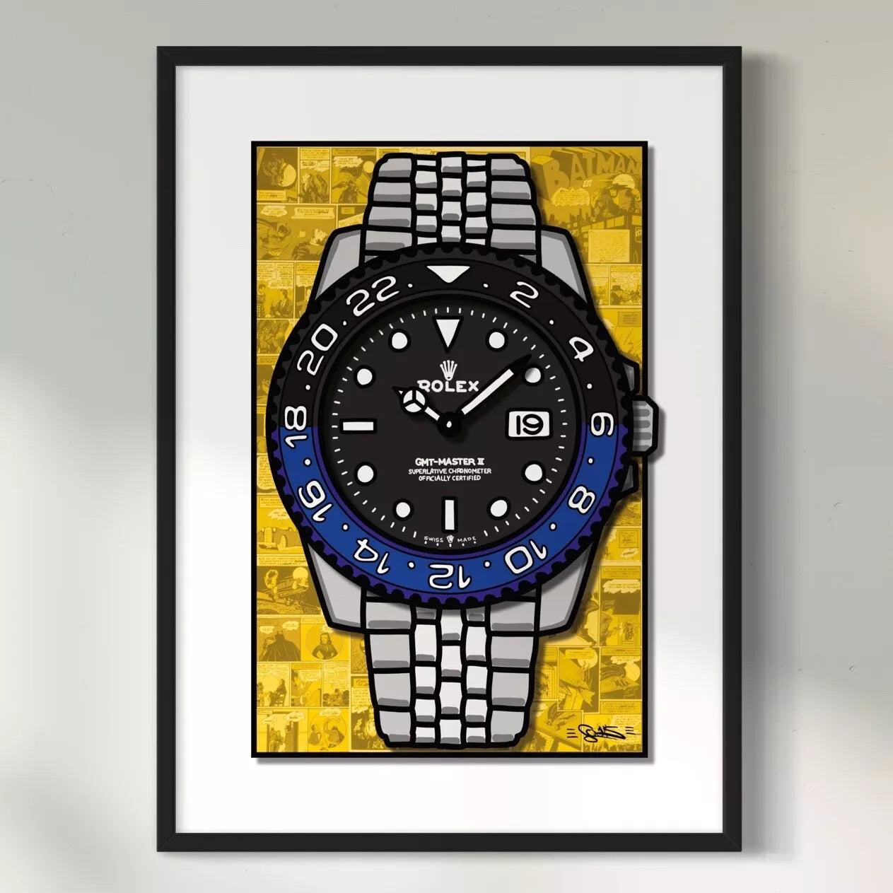 Quadro Bat's GMT (Opera d'arte 3D) X