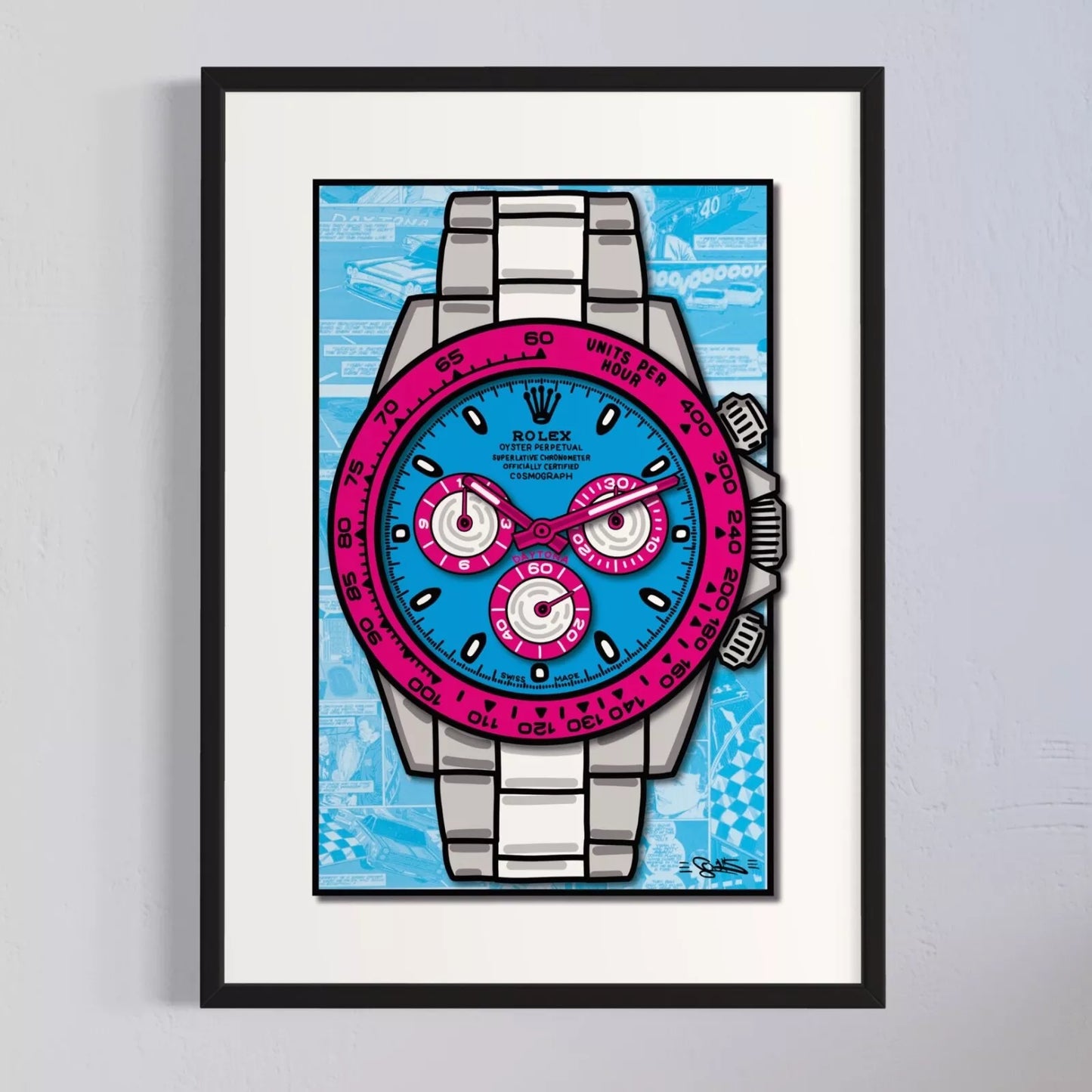 Quadro Pink Day (Opera d'arte 3D) X
